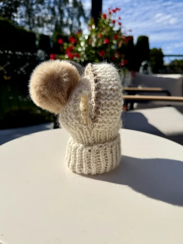 Czapka alpaca — Creme Latte