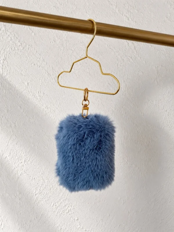 Futerkowa zawieszka z kieszonką – Blue