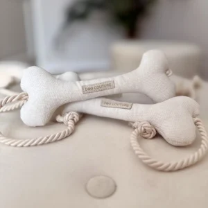 Kosc zabawka play bone — Creme