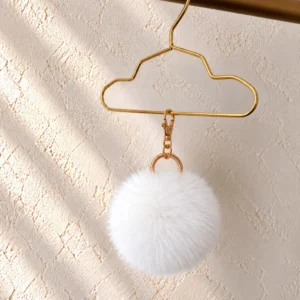 Pompon okrągły – White