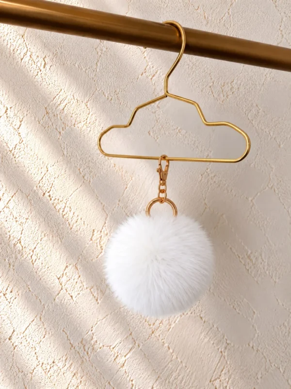 Pompon okrągły – White
