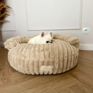 Pufa prazek z rantem ribella — Beige