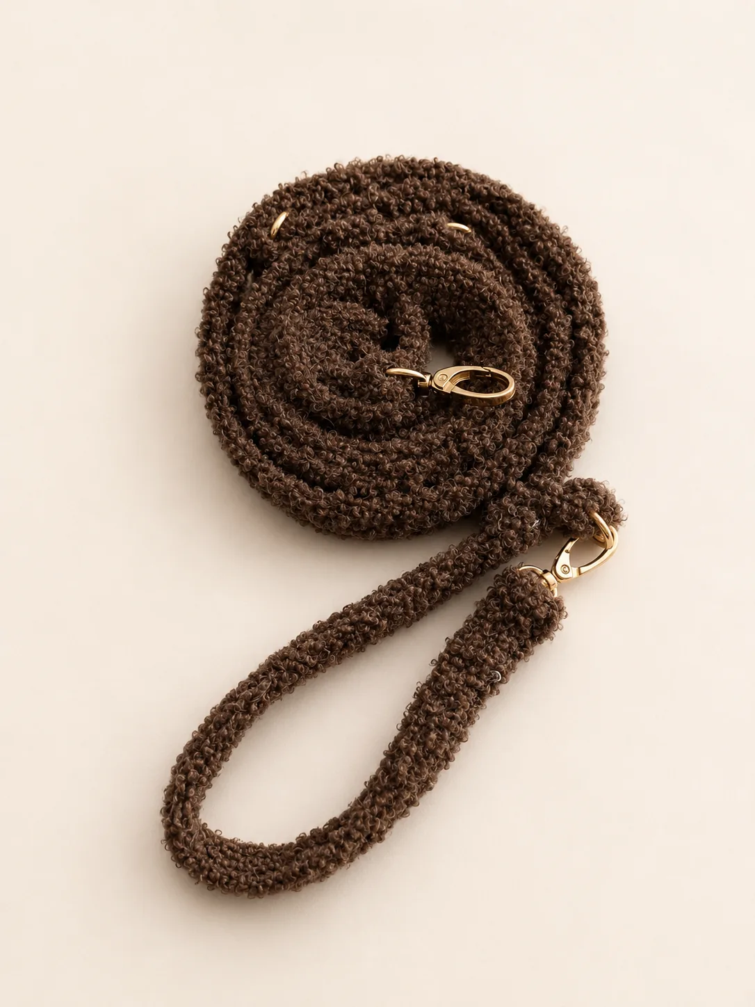 Smycz przepinana teddy — Cocoa