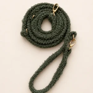 Smycz przepinana teddy — Matcha