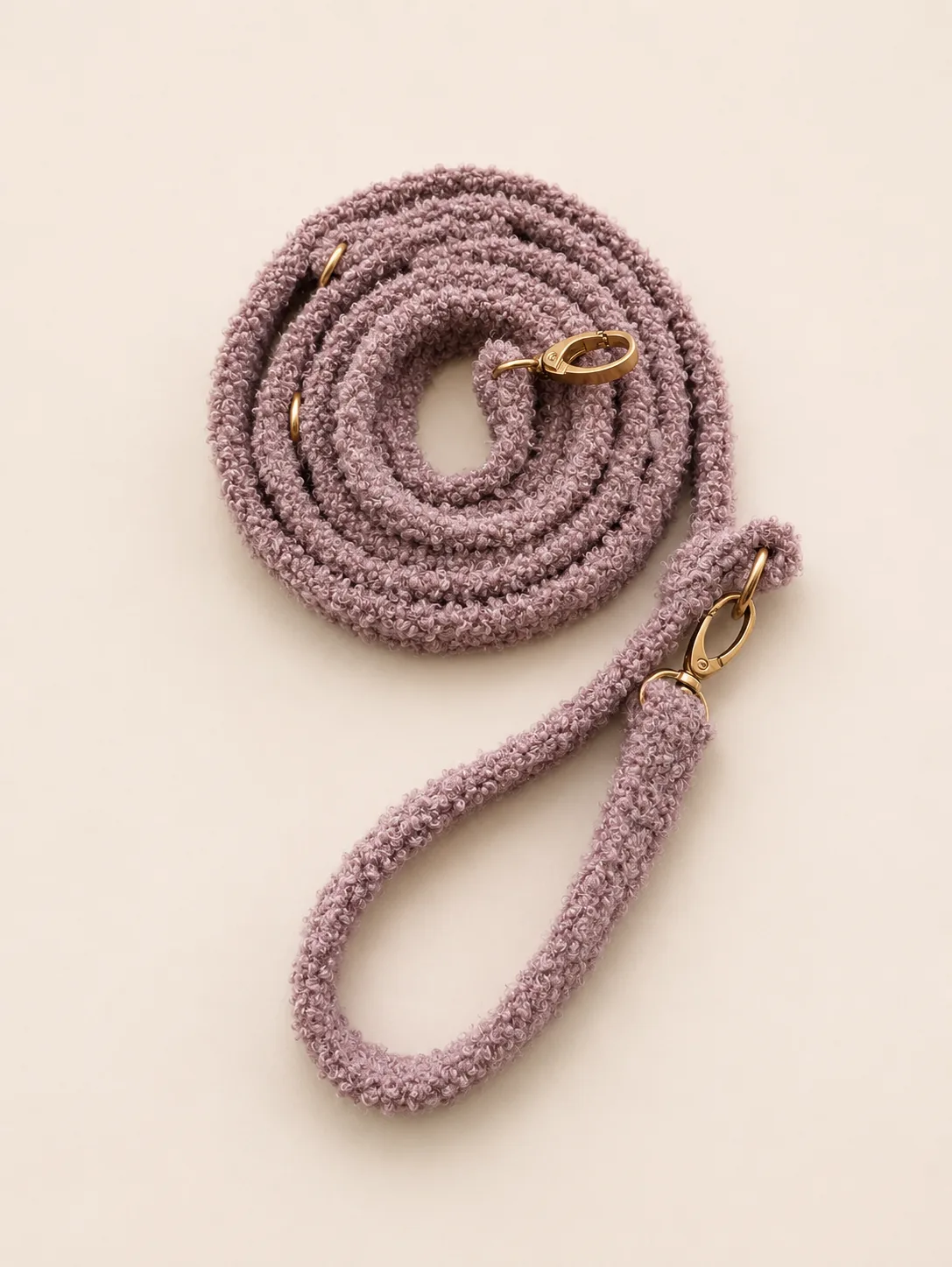 Smycz przepinana teddy — Rose