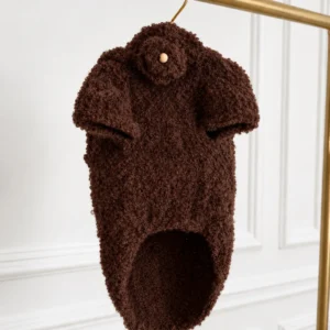 Sweterek z kapturkiem Alpaka Boucle — Chocolate — zdjęcie 1