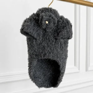 Sweterek z kapturkiem alpaka boucle — Grey